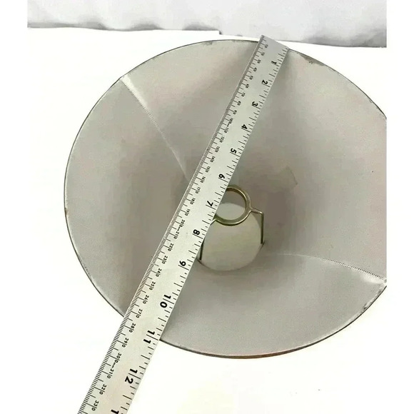 Brown Fabric Bell Shaped Lamp Shade 4"x11"x8.5" - Picture 8 of 9